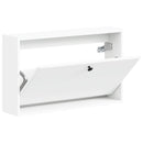 Vægmonteret Skoskab BREDA 71 x 17 x 43 cm Konstrueret træ Hvid