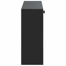 Vægmonteret Skoskab BREDA 71 x 17 x 43 cm Konstrueret træ Sort