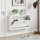 Vægmonteret Skoskab BREDA 71 x 17 x 43 cm Konstrueret træ