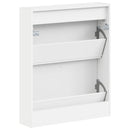 Vægmonteret Skoskab BREDA 71 x 17 x 86 cm Konstrueret træ Hvid