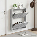 Vægmonteret Skoskab BREDA 71 x 17 x 86 cm Konstrueret træ