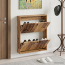Vægmonteret Skoskab BREDA 71 x 17 x 86 cm Konstrueret træ