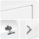 Sko skab BREDA 78 x 24 x 103 cm Konstrueret træ Hvid