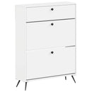 Sko skab BREDA 78 x 24 x 103 cm Konstrueret træ Hvid