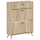Sko skab BREDA 78 x 24 x 103 cm Konstrueret træ Sonoma-eg