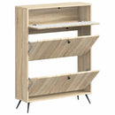 Sko skab BREDA 78 x 24 x 103 cm Konstrueret træ Sonoma-eg