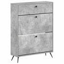 Sko skab BREDA 78 x 24 x 103 cm Konstrueret træ Betongrå