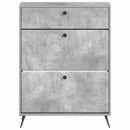 Sko skab BREDA 78 x 24 x 103 cm Konstrueret træ Betongrå
