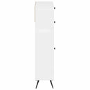 Sko skab BREDA 78 x 24 x 103 cm Konstrueret træ Hvid højglans