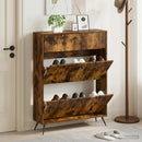 Sko skab BREDA 78 x 24 x 103 cm Konstrueret træ Røget eg