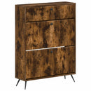 Sko skab BREDA 78 x 24 x 103 cm Konstrueret træ Røget eg