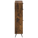Sko skab BREDA 78 x 24 x 103 cm Konstrueret træ Røget eg