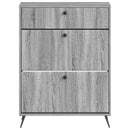 Sko skab BREDA 78 x 24 x 103 cm Konstrueret træ Grå Sonoma