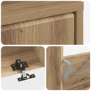Sko skab BREDA 78 x 24 x 103 cm Konstrueret træ Artisan-eg