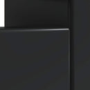 LED TV-skab Sort Konstrueret træ