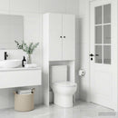 Toilet Skab BREDA Hvid 66 x 25,5 x 190 cm Konstrueret træ