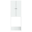 Toilet Skab BREDA Hvid 66 x 25,5 x 190 cm Konstrueret træ