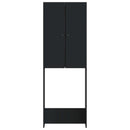 Toilet Skab BREDA Sort 66 x 25,5 x 190 cm Konstrueret træ