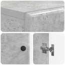 Toilet Skab BREDA Betongrå 66 x 25,5 x 190 cm Konstrueret træ