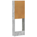 Toilet Skab BREDA Betongrå 66 x 25,5 x 190 cm Konstrueret træ