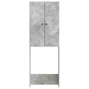 Toilet Skab BREDA Betongrå 66 x 25,5 x 190 cm Konstrueret træ