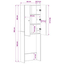 Toilet Skab BREDA Gammelt træ 66 x 25,5 x 190 cm