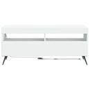 LED TV-skab Hvid Konstrueret træ