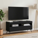 LED TV-skab Sort Konstrueret træ