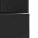 LED TV-skab Sort Konstrueret træ