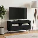 LED TV-skab Sort Konstrueret træ