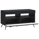LED TV-skab Sort Konstrueret træ