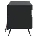 LED TV-skab Sort Konstrueret træ