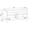LED TV-skab Artisan-eg Konstrueret træ