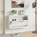 Vægmonteret Skoskab UTRECHT 71 x 17 x 43 cm Konstrueret træ