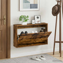 Vægmonteret Skoskab UTRECHT 71 x 17 x 43 cm Konstrueret træ