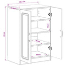 Sko skab UTRECHT 59,5 x 39,5 x 87 cm Konstrueret træ Røget eg