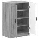 Sko skab UTRECHT 59,5 x 39,5 x 87 cm Konstrueret træ Grå Sonoma