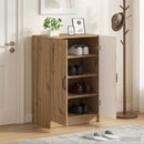 Sko skab UTRECHT 59,5 x 39,5 x 87 cm Konstrueret træ Artisan-eg