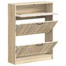 Sko skab UTRECHT 78 x 24 x 100 cm Konstrueret træ Sonoma-eg