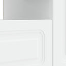 LED TV-skab Hvid Konstrueret træ