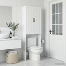 Toilet Skab UTRECHT Hvid 66 x 25,5 x 190 cm Konstrueret træ