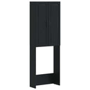 Toilet Skab UTRECHT Sort 66 x 25,5 x 190 cm Konstrueret træ