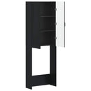 Toilet Skab UTRECHT Sort 66 x 25,5 x 190 cm Konstrueret træ