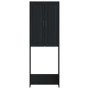 Toilet Skab UTRECHT Sort 66 x 25,5 x 190 cm Konstrueret træ