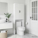Toilet Skab UTRECHT Hvid højglans 66 x 25,5 x 190 cm