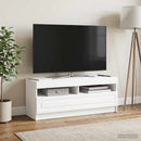 LED TV-skab Hvid Konstrueret træ