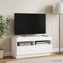 LED TV-skab Hvid Konstrueret træ