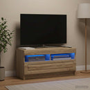 LED TV-skab Sonoma-eg Konstrueret træ