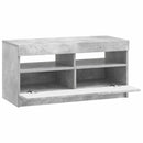 LED TV-skab Betongrå Konstrueret træ