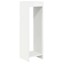 Planteholder med hylde Hvid 30 x 30 x 100 cm Konstrueret træ